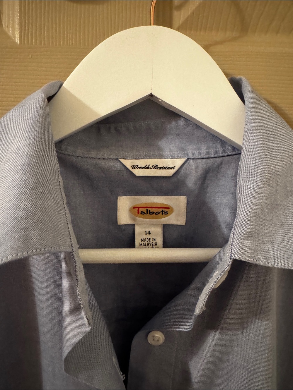 Talbots Light Blue Button-Front Blouse - Picture 2 of 3